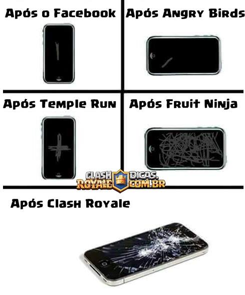 Meu Celular Depois De Conhecer O Clash Royale